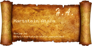 Hartstein Atala névjegykártya